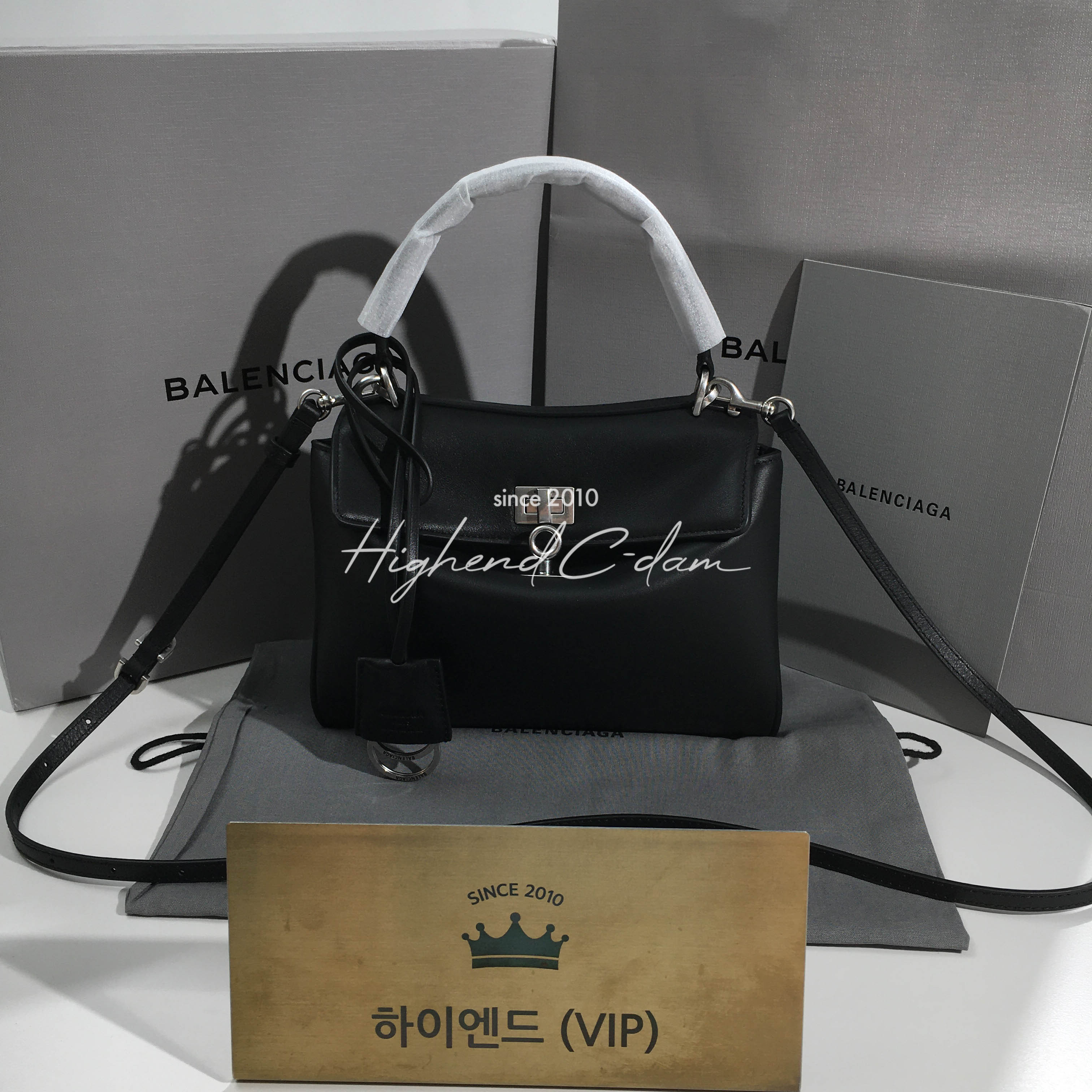 발렌시아가 로데오 미니 핸드백 (버클컬러 은장)