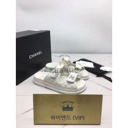 샤넬 24P 19로고 벨크로 뮬