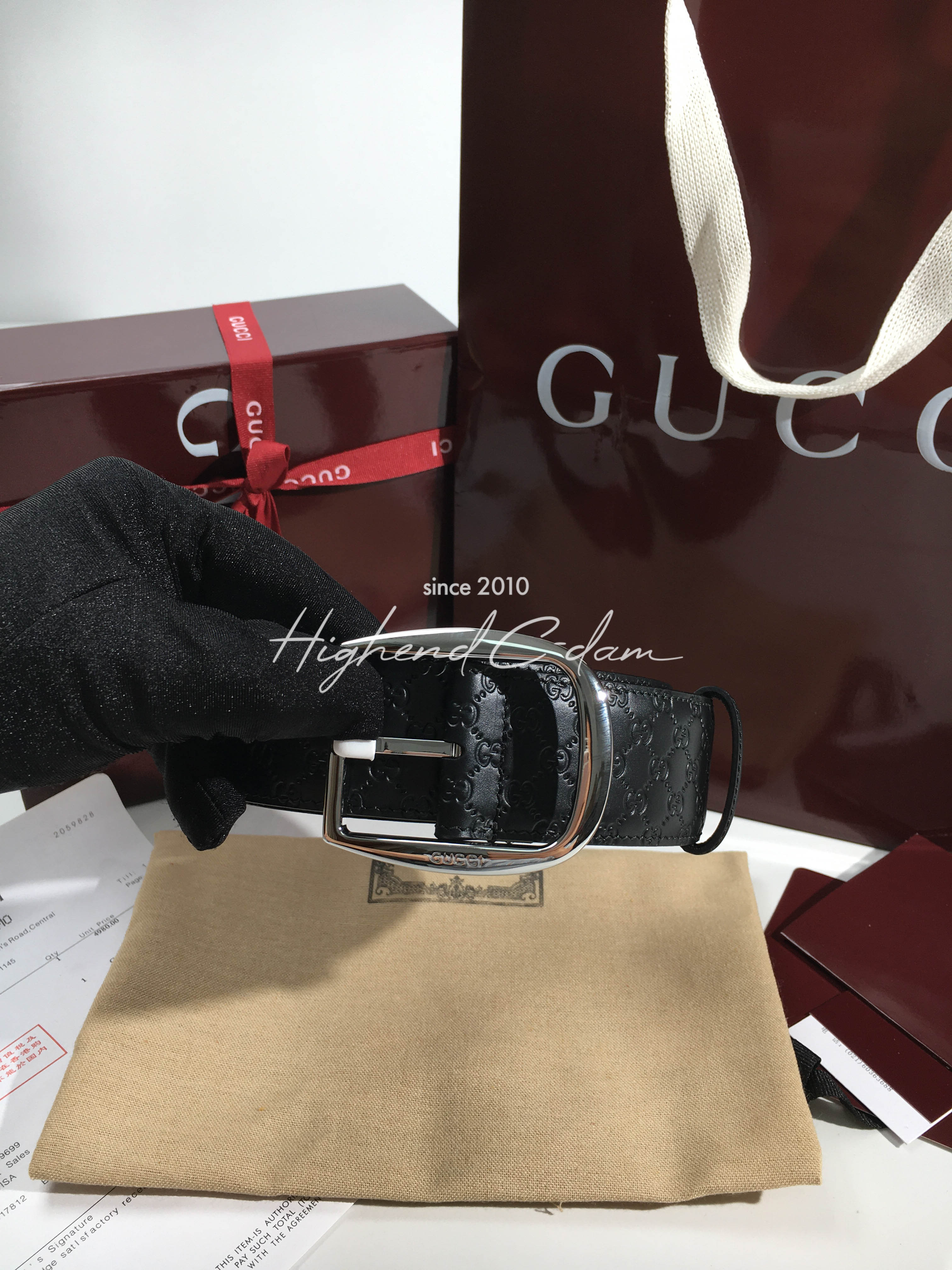 구찌 GG 벨트 3.8cm (남성용)