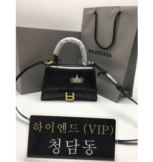 발렌시아가 아워글래스 탑 핸들백 23CM