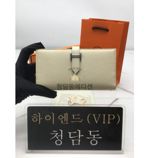 에르메스 베안 장지갑 (컬러 나타) (금장/은장) (올수공)