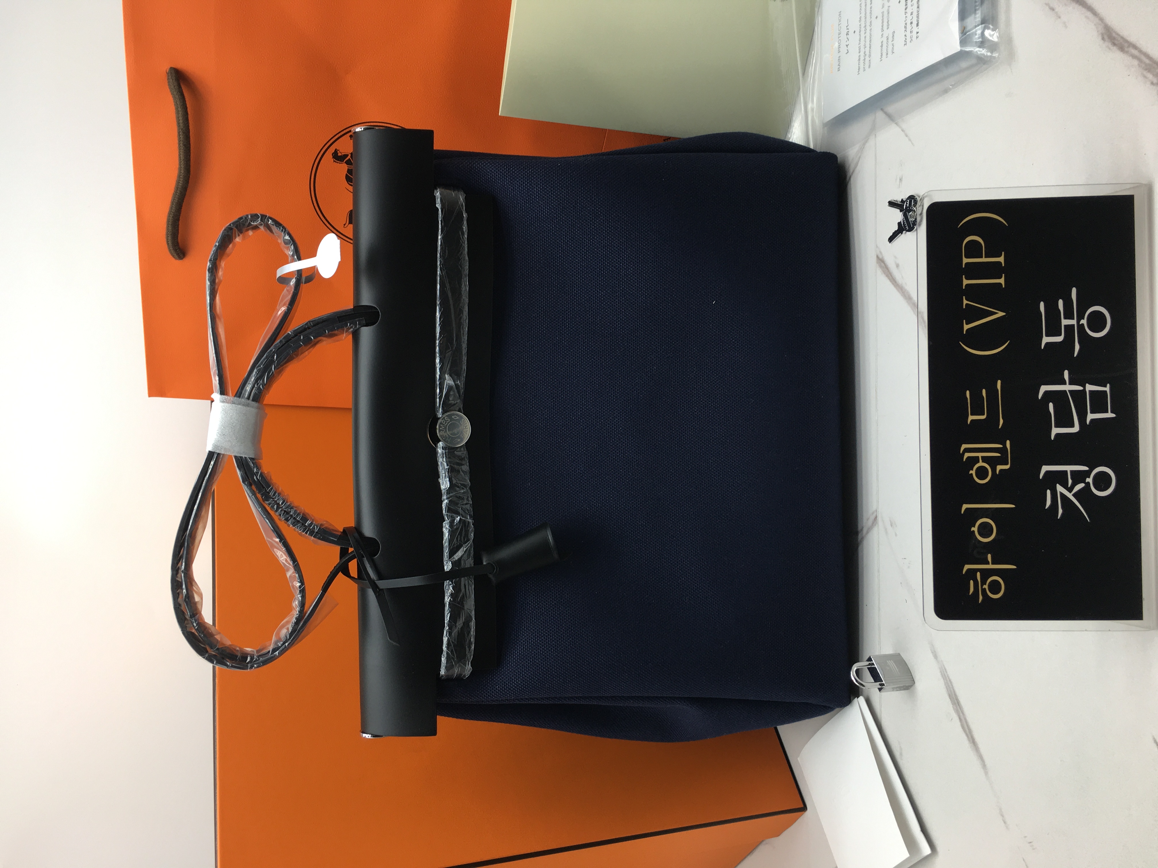 에르메스 에르백 39 (올수공) (컬러 블루 마린)