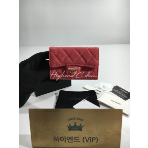 샤넬 클래식 캐비어스킨 카드지갑