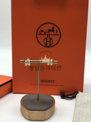 에르메스 팝아슈 귀걸이 (컬러 화이트) (미니 팝 / 팝)