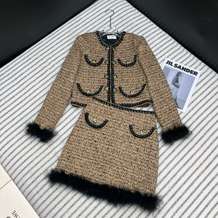 샤넬 재킷+하이웨이스트 스커트