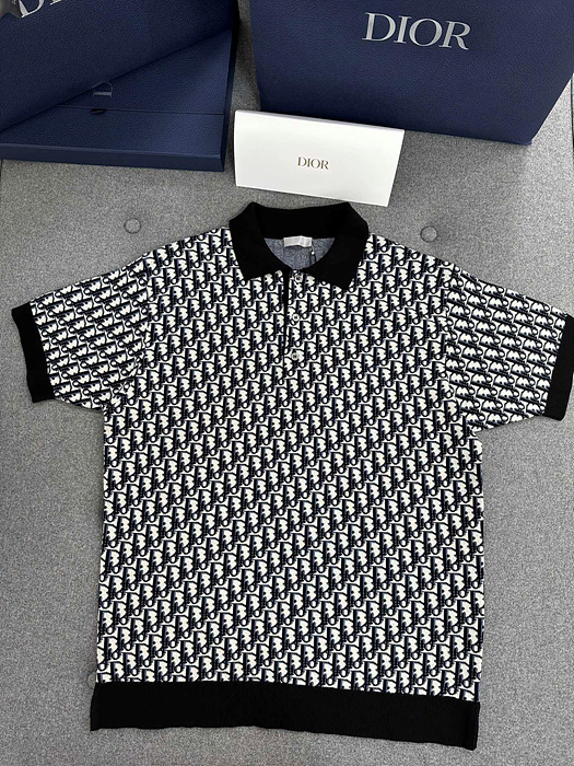 디올 오블리크 카라 반팔 (남성용)