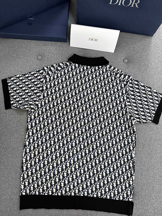 디올 오블리크 카라 반팔 (남성용)