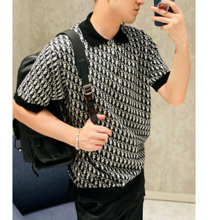 디올 오블리크 카라 반팔 (남성용)