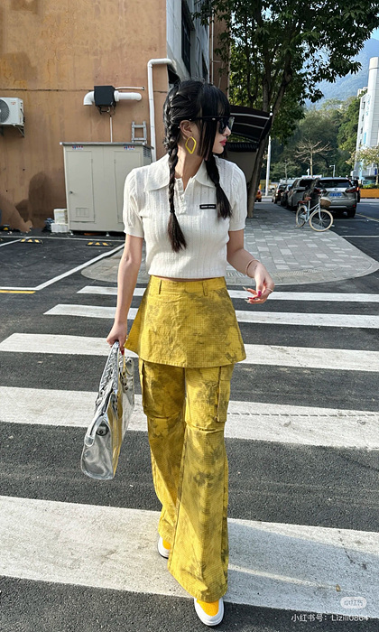 미우미우 니트 카라 반팔