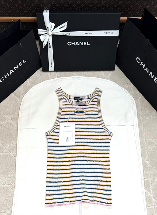 샤넬 25P 스트라이프 나시