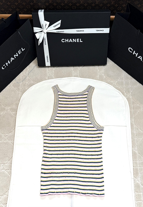 샤넬 25P 스트라이프 나시