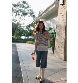 샤넬 25P 스트라이프 반팔