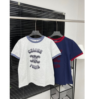 셀린느 반팔티 (컬러 그레이,네이비)