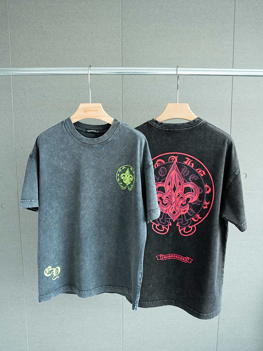 크롬하츠 반팔 (남성용) (컬러 다크그레이,블랙)