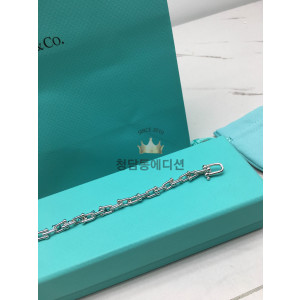 티파니 팔찌 하드웨어 스몰 링크 브레이슬릿 (컬러 화이트골드)