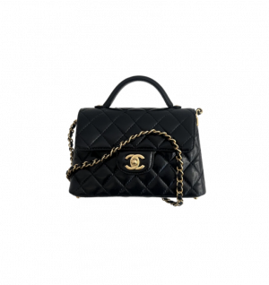 샤넬 탑 핸들 골드 메탈 플랩백 스몰 AS5355