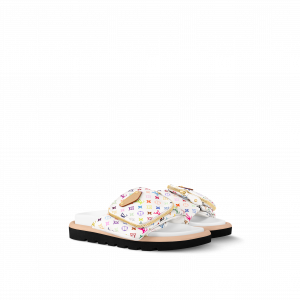 루이비통 x TM 풀 필로우 플랫 컴포트 뮬