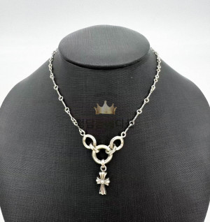 크롬하츠 실버 트위스트 베이비팻 웨이스트 체인 목걸이