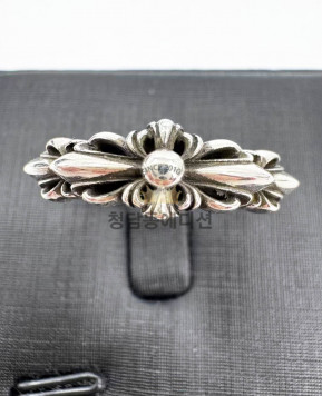 크롬하츠 베이비 더블 플로랄 실버링