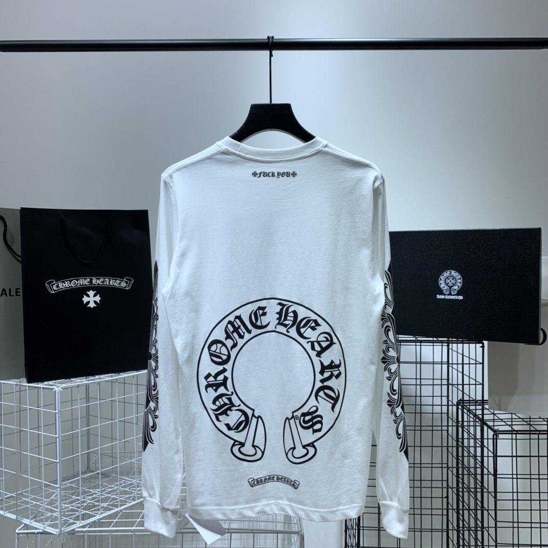 크롬하츠 홀스슈 로고 롱 슬리브 (남녀공용)