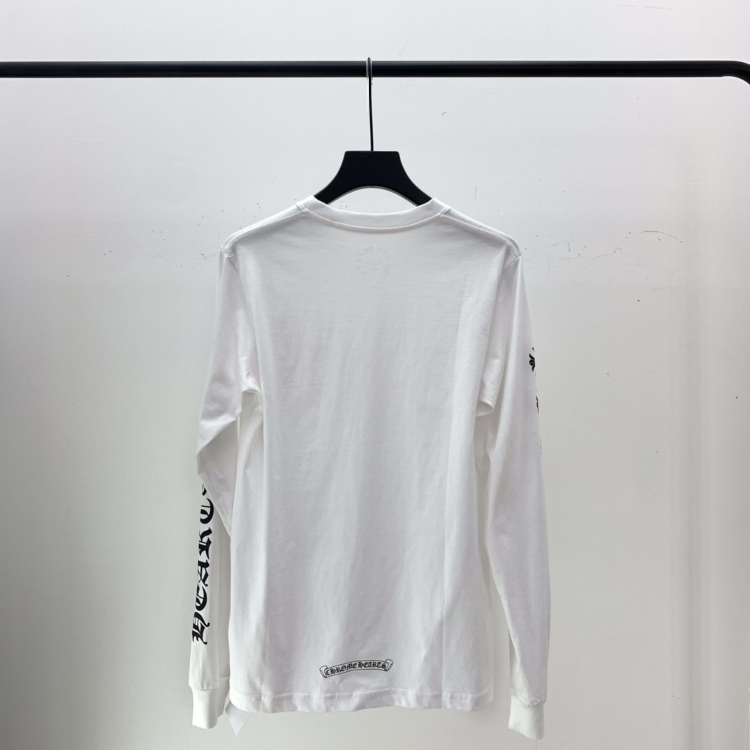 크롬하츠 고딕 크로스 로고 롱 슬리브 (남녀공용)