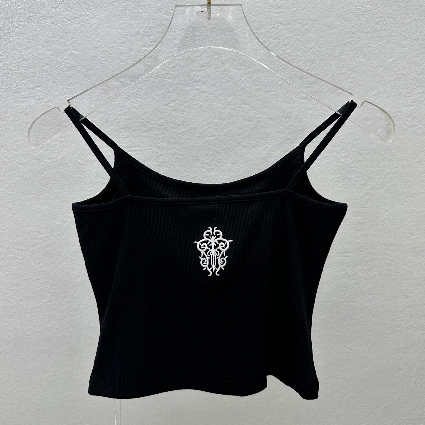 크롬하츠 블랙 스트레치 탱크 탑