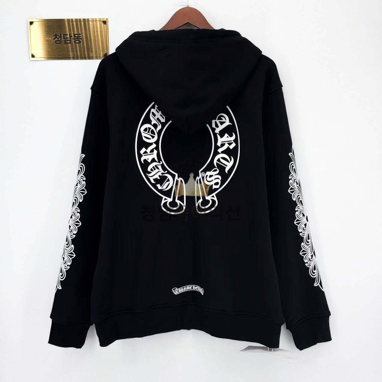 크롬하츠 홀스슈 플로랄 플리스 후드집업 (남성용)