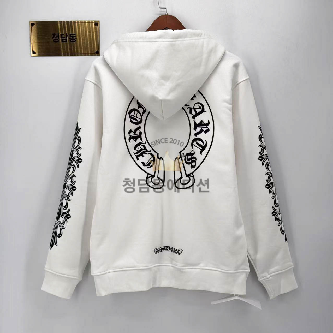 크롬하츠 홀스슈 플로랄 플리스 후드집업 (남성용)