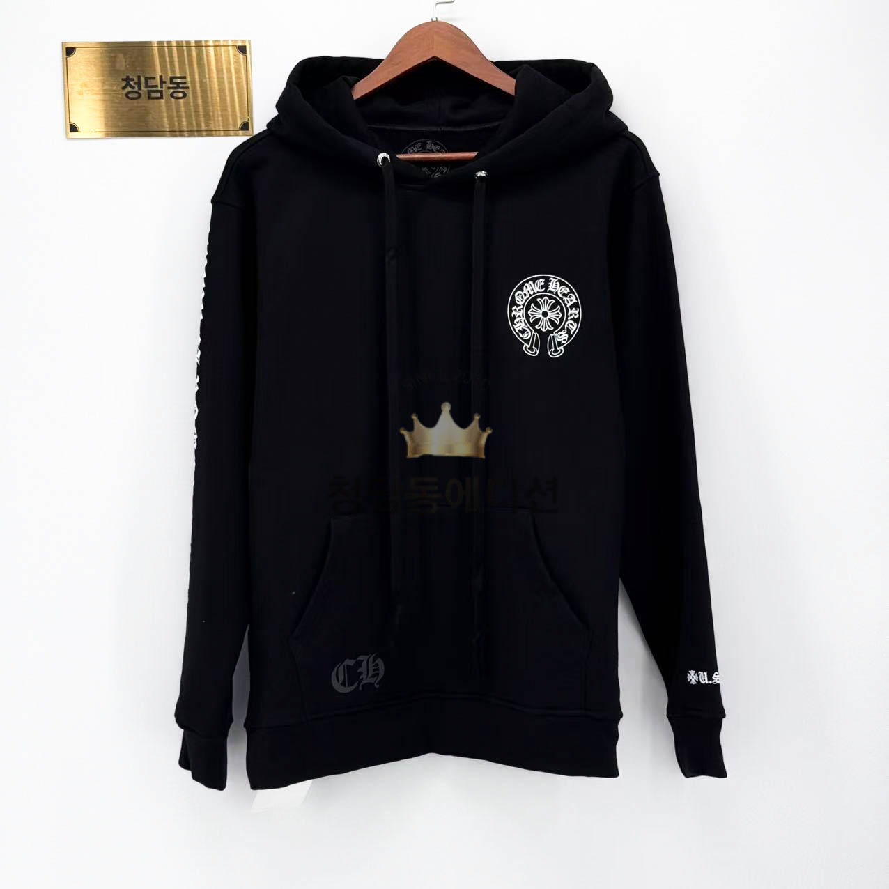 크롬하츠 실버 글리터 후드 (남성용)