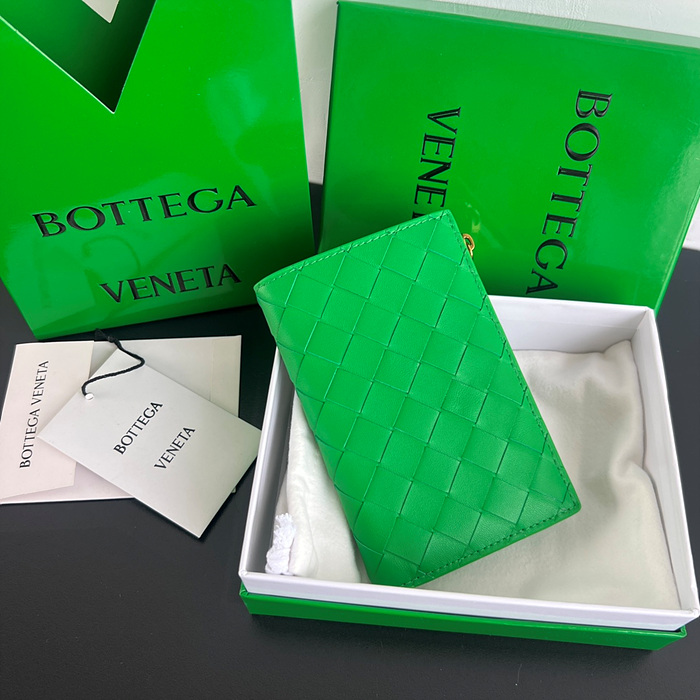 보테가 베네타 미디움 인트레치아토 폴더형 지갑 749940