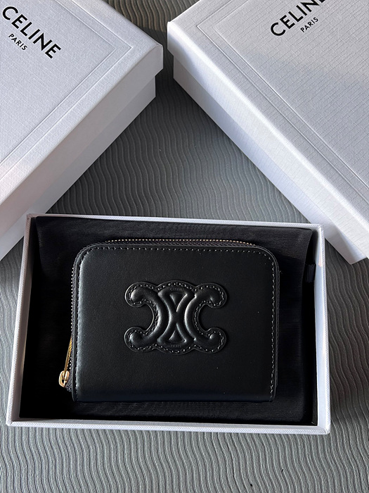 셀린느 퀴르 트리오페 컴팩트 지퍼 지갑