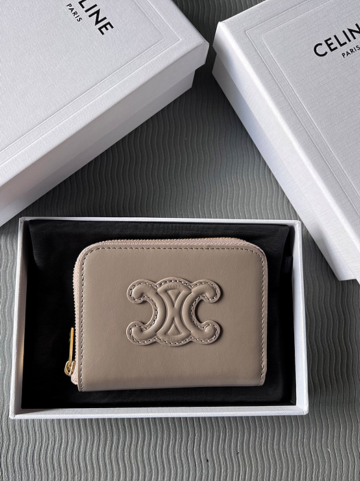 셀린느 퀴르 트리오페 컴팩트 지퍼 지갑