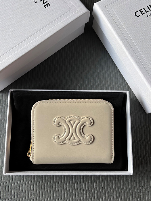 셀린느 퀴르 트리오페 컴팩트 지퍼 지갑