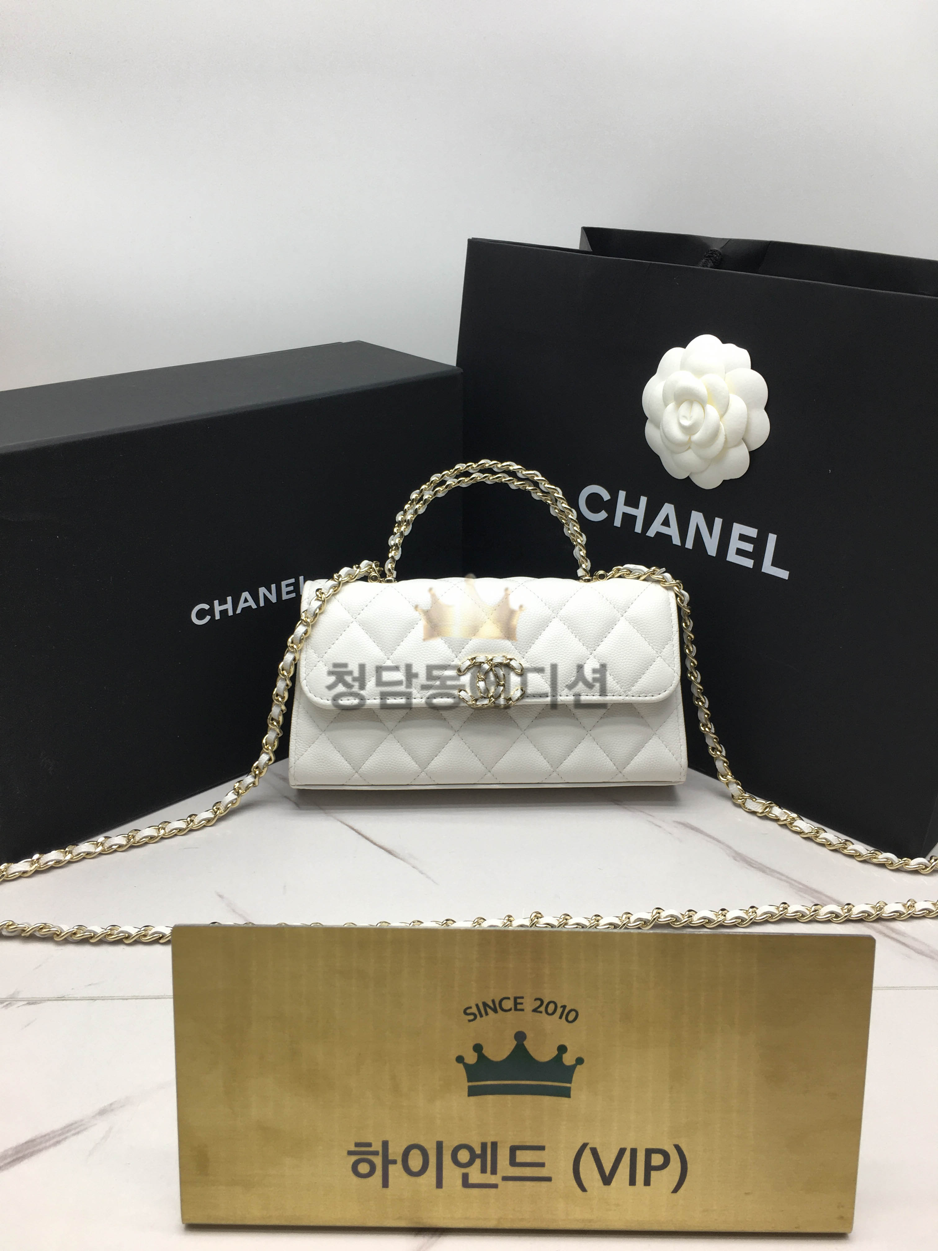 샤넬 25S 크로스 핸들 켈리 체인 백 AP3237 (2size)