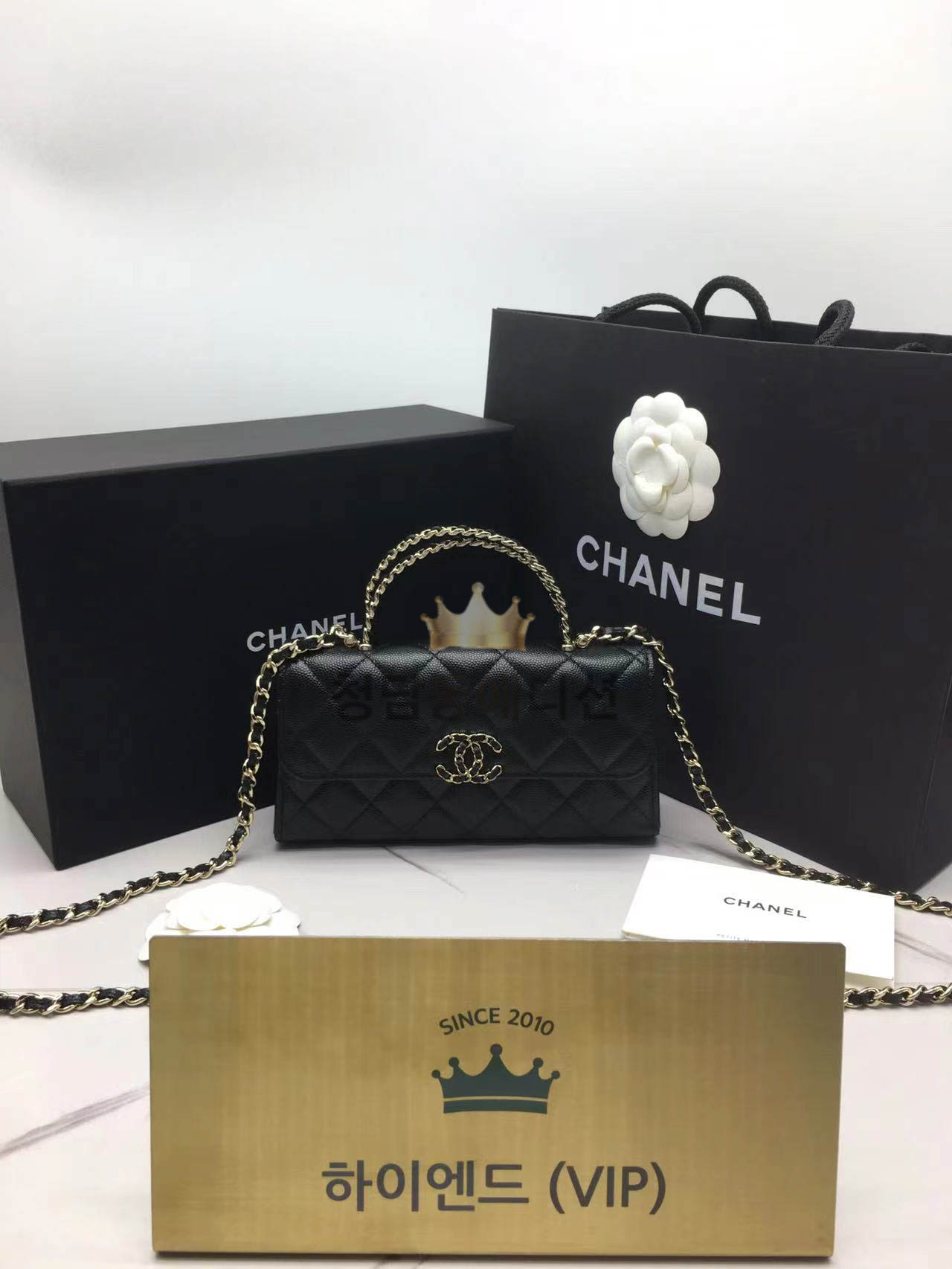 샤넬 25S 크로스 핸들 켈리 체인 백 AP3237 (2size)