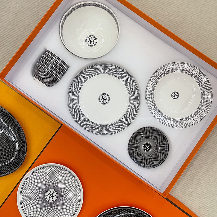 에르메스 H deco 28피스 식기 세트