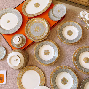 에르메스 Mosaique au 24 gold 28피스 식기 세트