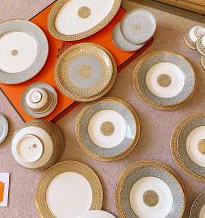 에르메스 Mosaique au 24 gold 28피스 식기 세트