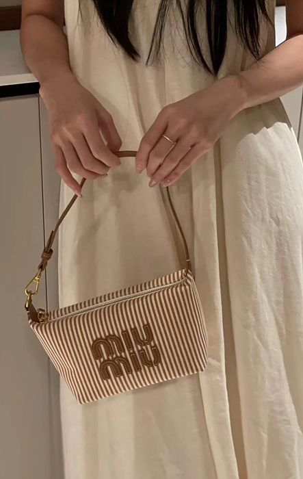 미우미우 스피릿 스트라이프 미니 백