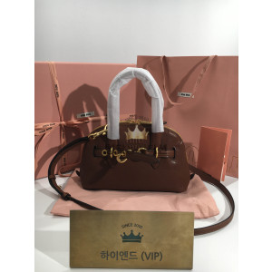 미우미우 아방뛰르 나파 가죽 탑 핸들백 스몰 5BB169 (upgrade ver.)