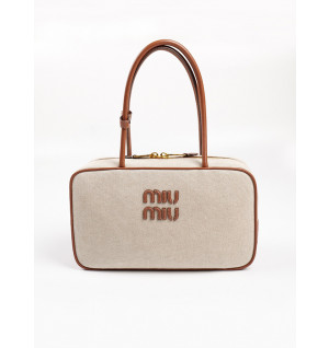 미우미우 캔버스 및 가죽 보 백 5BB163 라지 (upgrade ver.)