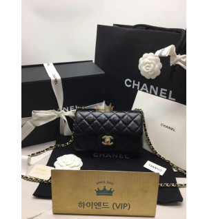 샤넬 클래식 램스킨 플랩백 뉴미니 샴페인골드 (upgrade ver.)