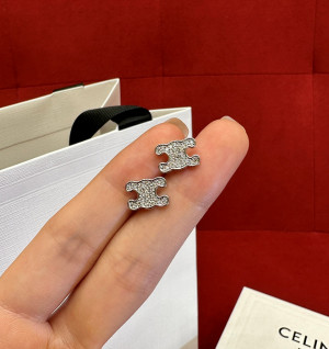 셀린느 트리오페 라인스톤 귀걸이