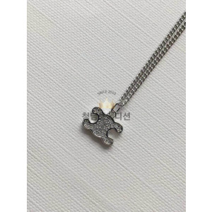 셀린느 트리오페 라인스톤 목걸이