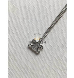 셀린느 트리오페 라인스톤 목걸이