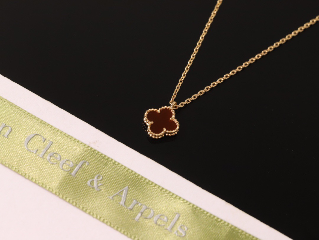 반클리프 앤 아펠 알함브라 목걸이 (스위트) (줄컬러 로즈골드) (V-gold소재)