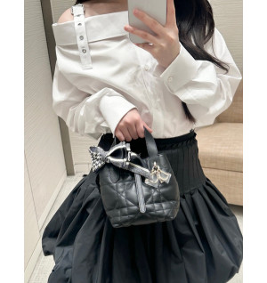 디올 뚜주흐 나노 버티컬 토트백 (컬러 블랙)