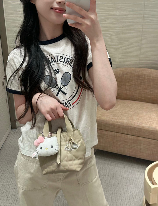 디올 뚜주흐 나노 버티컬 토트백 (컬러 파우더 베이지)