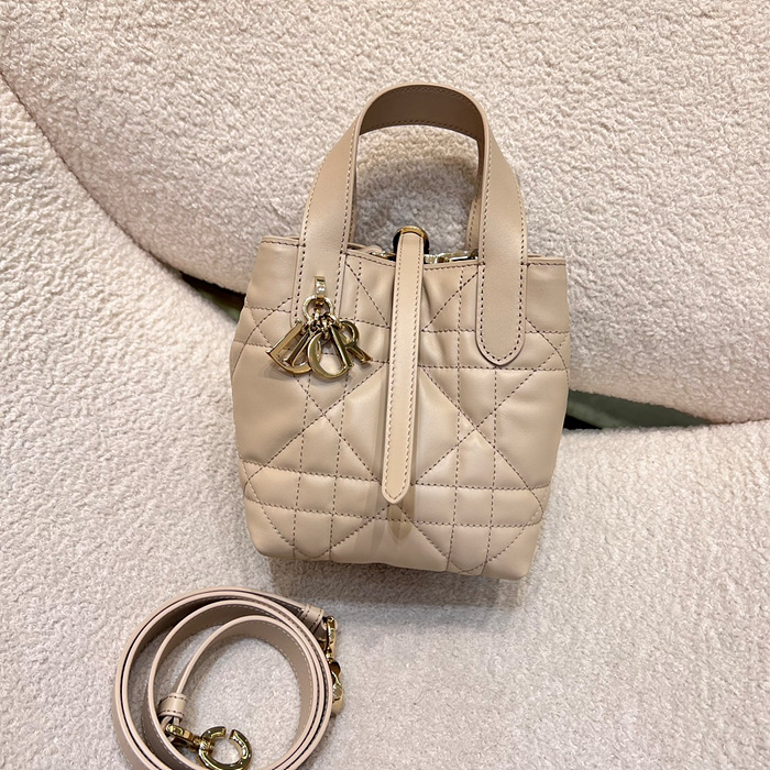 디올 뚜주흐 나노 버티컬 토트백 (컬러 파우더 베이지)