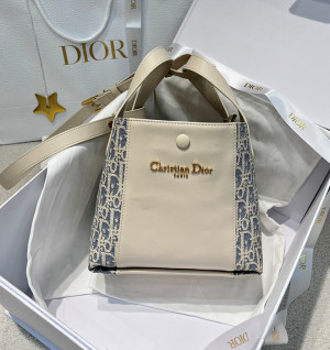 디올 시그니처 스몰 버킷백